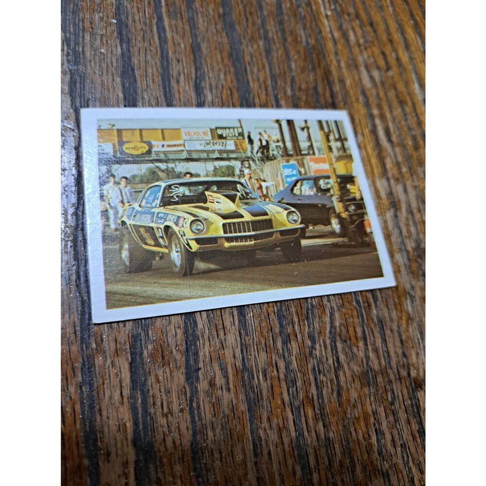 1971 Bill Hielscher Mr Bardahl Camaro Super Stock AHRA Fleer Drag Champs Card